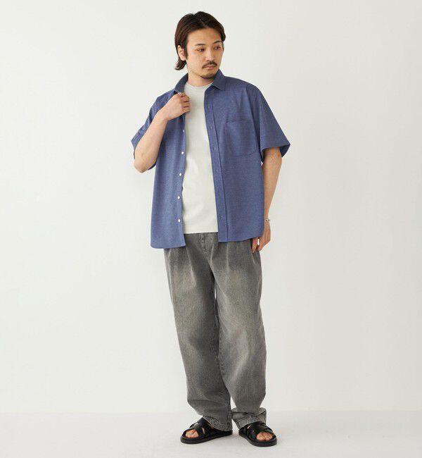 SHIPS Colors 「《予約》SHIPS Colors:〈吸水速乾・洗濯機可能〉シアー カノコ ショートスリーブ シャツ◆」|シャツ・ブラウス|