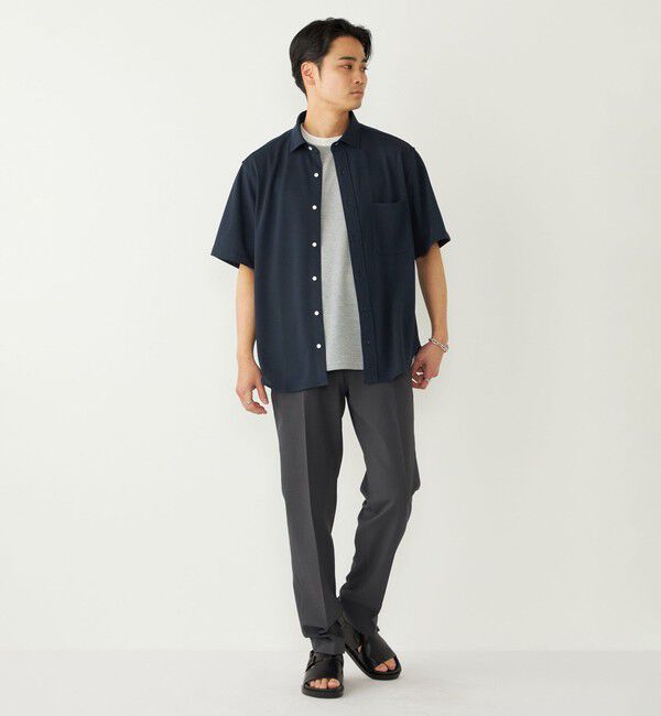 SHIPS Colors 「《予約》SHIPS Colors:〈吸水速乾・洗濯機可能〉シアー カノコ ショートスリーブ シャツ◆」|シャツ・ブラウス|