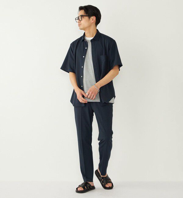 SHIPS Colors 「《予約》SHIPS Colors:〈吸水速乾・洗濯機可能〉シアー カノコ ショートスリーブ シャツ◆」|シャツ・ブラウス|