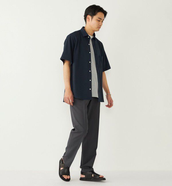 SHIPS Colors 「《予約》SHIPS Colors:〈吸水速乾・洗濯機可能〉シアー カノコ ショートスリーブ シャツ◆」|シャツ・ブラウス|