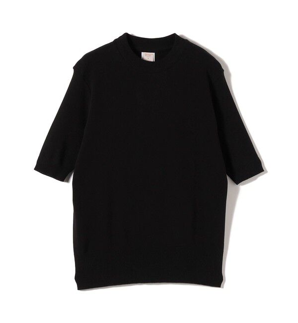 SHIPS for women「gicipi:5分袖 プルオーバー（CRISTALLO）」|Tシャツ・カットソー|ブラック