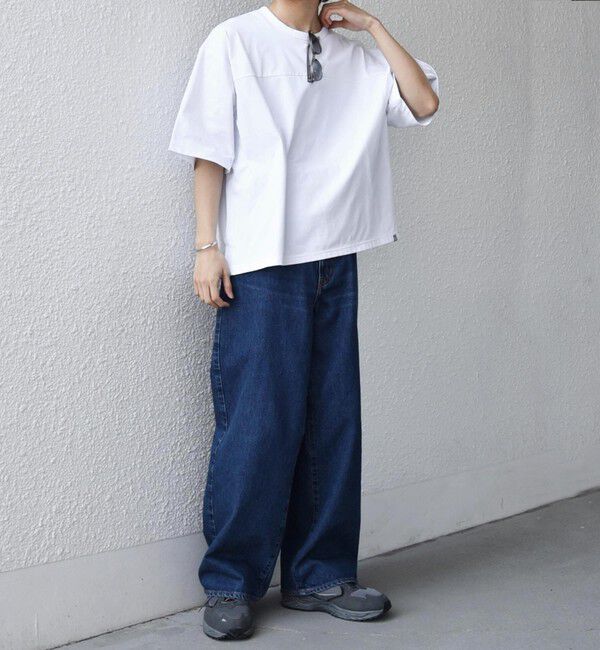 SHIPS any「【SHIPS any別注】RUSSELL ATHLETIC:〈吸水速乾/抗菌防臭〉Dri-Power(R) フットボール Tシャツ◆」|Tシャツ・カットソー|