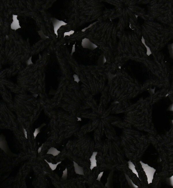 MACPHEE「モチーフクロシェット ハーフスリーブカーディガン」|カーディガン|