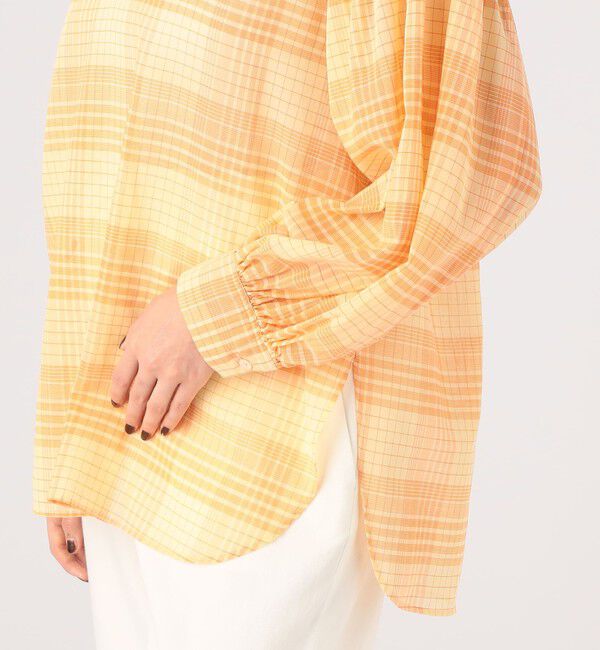 MACPHEE「コットンオーガンジー チュニックブラウス」|シャツ・ブラウス|