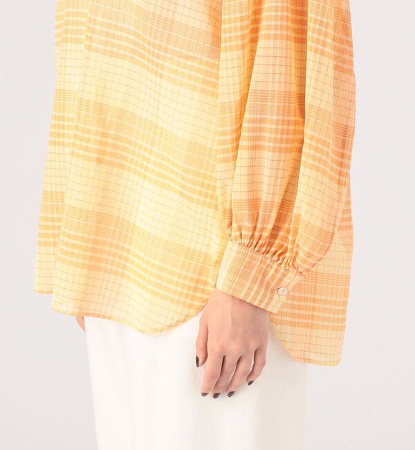 MACPHEE「コットンオーガンジー チュニックブラウス」|シャツ・ブラウス|