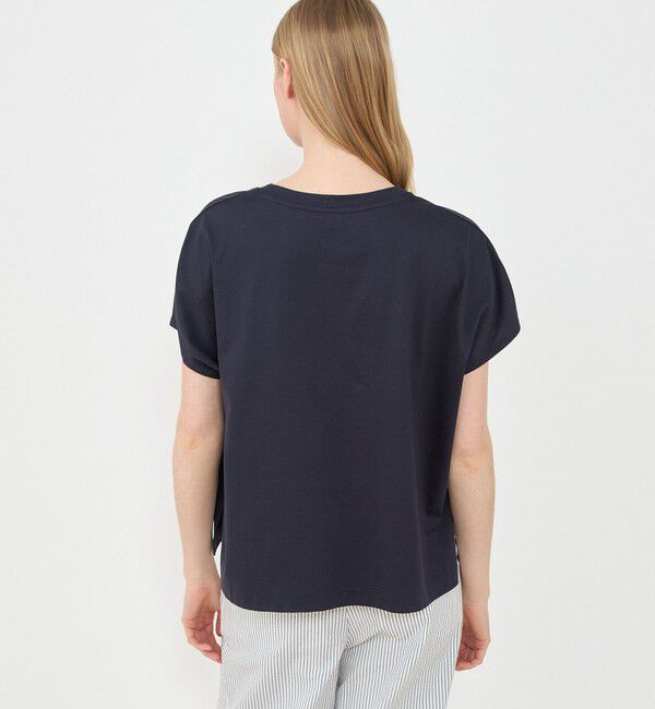 GALERIE VIE「ファインコットン ワイドクルーネックプルオーバー」|Tシャツ・カットソー|