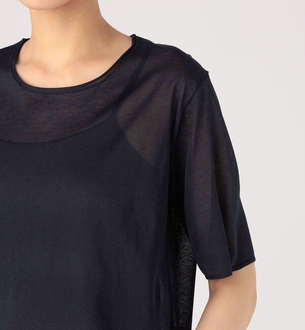 MACPHEE「ドライポリエステル クルーネックプルオーバー」|ニット・セーター|