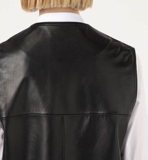 TOMORROWLAND BUYING WEAR「CINQUANTA METAL BUTTON レザーベスト」|ベスト・ジレ|