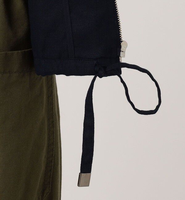 MACPHEE「コットンリネンパナマクロス ジップアップブルゾン」|ブルゾン・スタジャン|