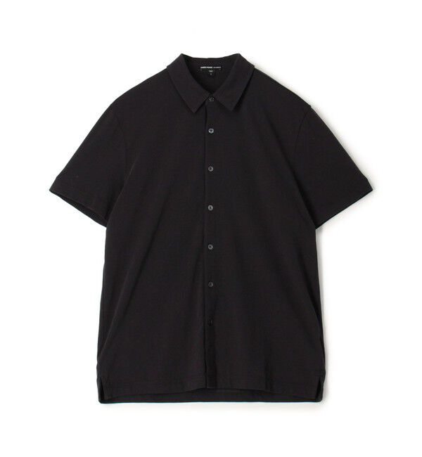 JAMES PERSE「コットンジャージー ハーフスリーブシャツ MCFJ3650」|シャツ・ブラウス|18 ブラック系