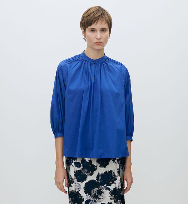 TOMORROWLAND collection「ストレッチブロード ピンタックスリーブブラウス」|シャツ・ブラウス|