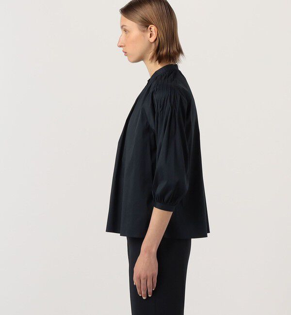 TOMORROWLAND collection「ストレッチブロード ピンタックスリーブブラウス」|シャツ・ブラウス|