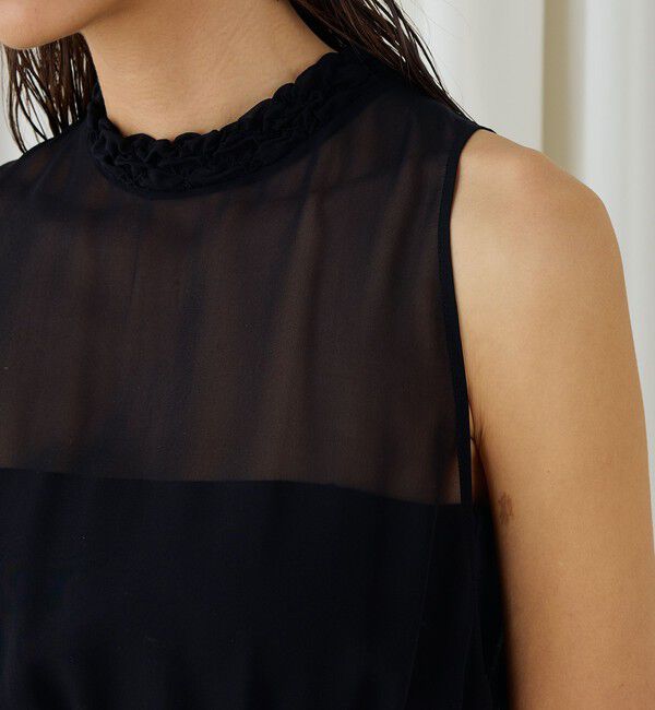 DES PRES「 シャーリングシルク タンクトップ」|シャツ・ブラウス|