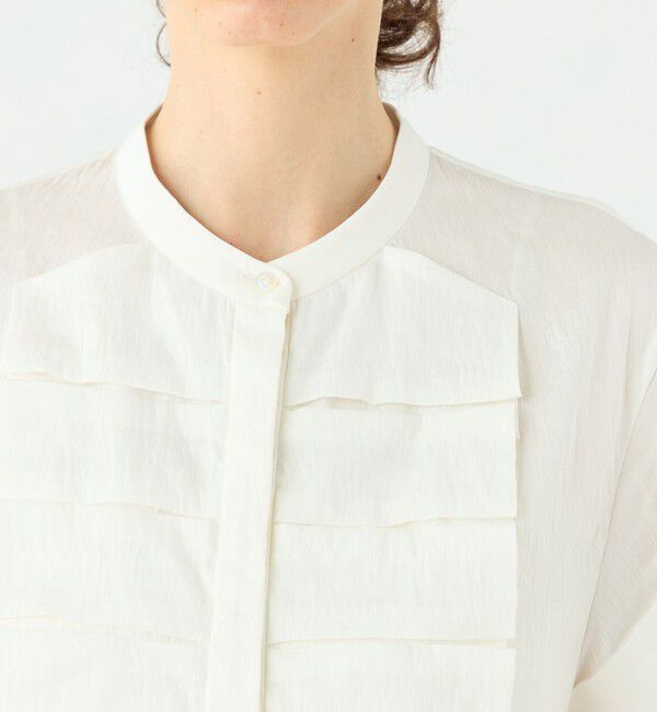 TOMORROWLAND collection「エフェクトリネン ハーフスリーブブラウス」|シャツ・ブラウス|