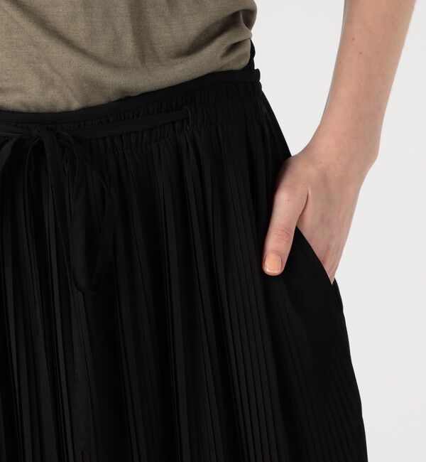 DES PRES「レースコンビプリーツ フレアスカート」|フレア|