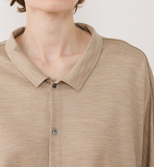 GALERIE VIE「ウォッシャブルウールジャージー ドルマンスリーブシャツ」|シャツ・ブラウス|