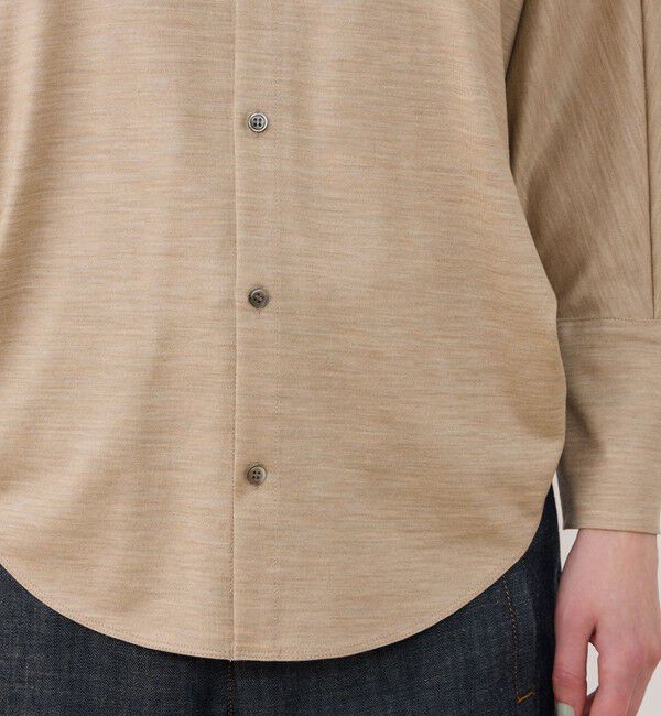 GALERIE VIE「ウォッシャブルウールジャージー ドルマンスリーブシャツ」|シャツ・ブラウス|