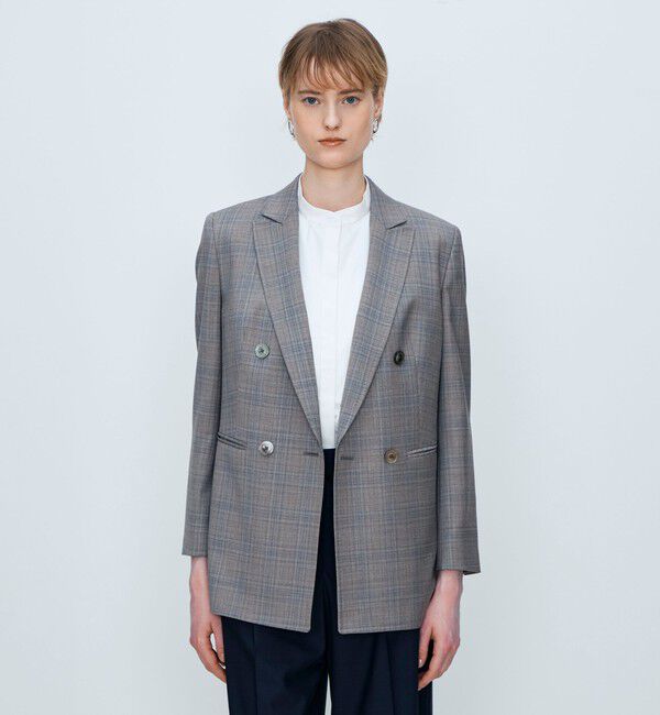 TOMORROWLAND collection「ZELANDER NATURAL STRETCH ダブルブレストジャケット」|テーラードジャケット|