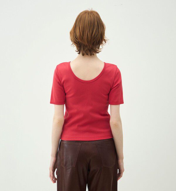 MACPHEE「シルキーリブ ボートネックプルオーバー」|Tシャツ・カットソー|