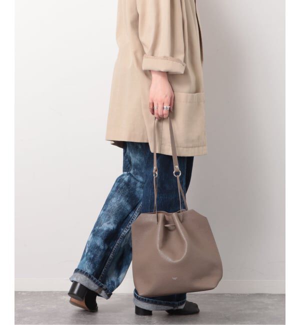  「【blancle/ ブランクレ】Drape drawstring bag」|ショルダー・メッセンジャー|