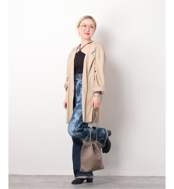  「【blancle/ ブランクレ】Drape drawstring bag」|ショルダー・メッセンジャー|