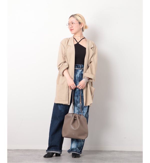  「【blancle/ ブランクレ】Drape drawstring bag」|ショルダー・メッセンジャー|