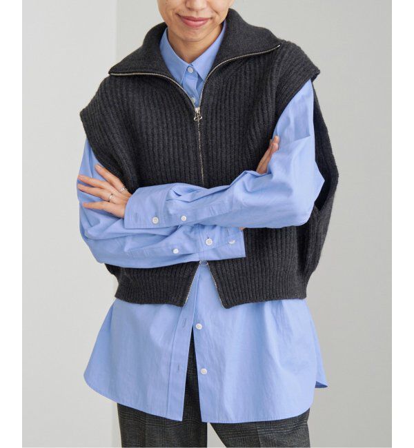 IENA「スーピマコットン レギュラーカラーシャツ」|シャツ・ブラウス|サックスブルー