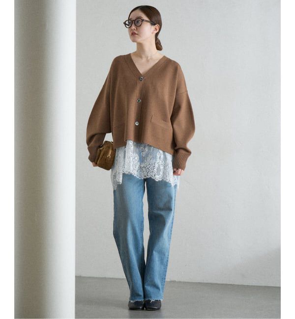 IENA「Heriter/エリテ リバーレースキャミソール」|キャミソール|