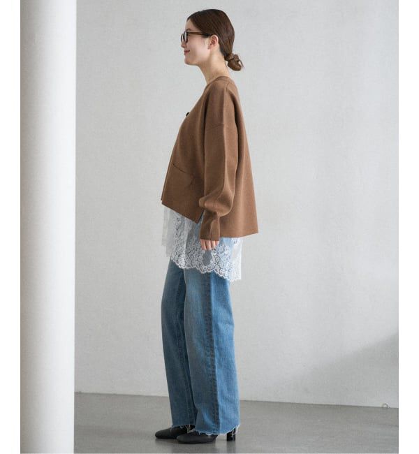 IENA「Heriter/エリテ リバーレースキャミソール」|キャミソール|