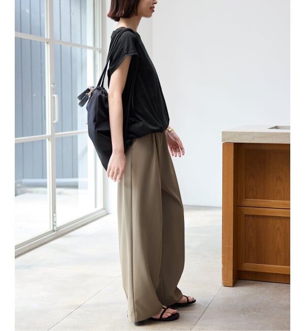 SLOBE IENA「《2枚セット/予約》ニュアンスカットソー&times;ナロースカートセットアップ」|Tシャツ・カットソー|