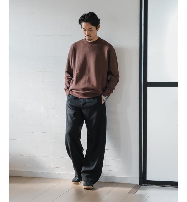 EDIFICE「LOOPWHEELER for LOWERCASE ライトツリウラケ ルーズフィットスウェット」|スウェット・ジャージ|