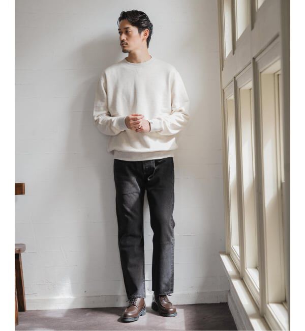 EDIFICE「LOOPWHEELER for LOWERCASE ライトツリウラケ ルーズフィットスウェット」|スウェット・ジャージ|