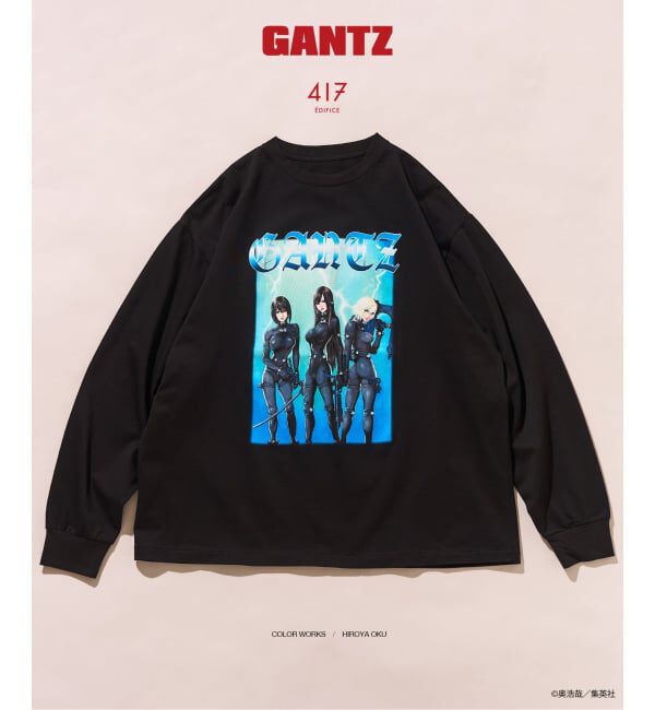 417 EDIFICE「《追加》GANTZ / ガンツ 417別注 COLORWORKS L/S Tシャツ」|Tシャツ・カットソー|ブラック