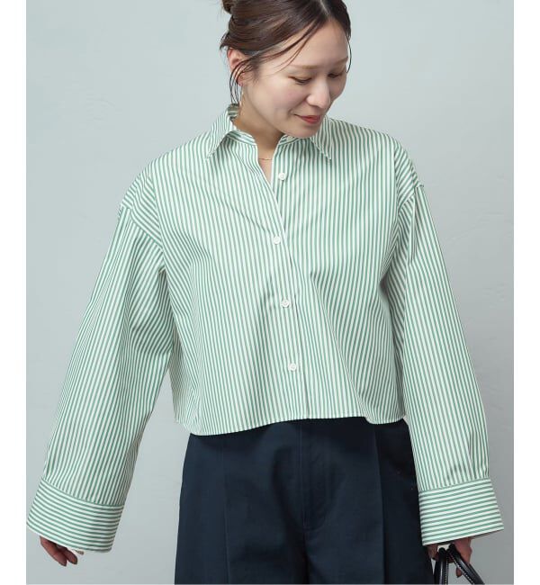 JOURNAL STANDARD「ハイカウントコットンクロップドシャツ」|シャツ・ブラウス|