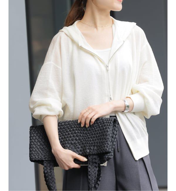 JOURNAL STANDARD relume「《追加予約 / 新色》シアーフーディ」|パーカー|ホワイト