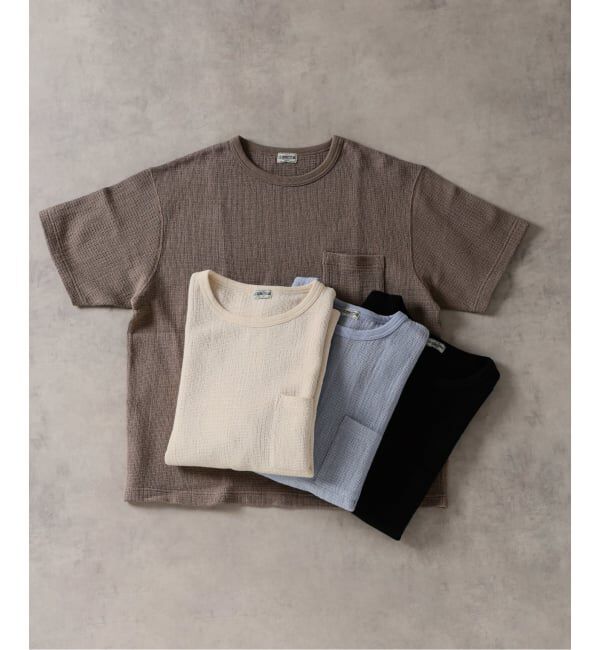 J.S.Homestead「《予約》J.S.Homestead / レノ メッシュ ファブリック ポケット Tシャツ」|Tシャツ・カットソー|