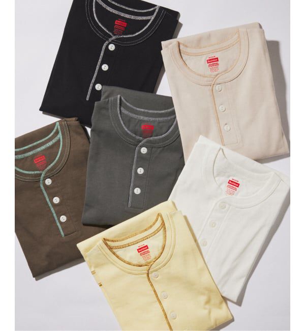 JOURNAL STANDARD「《予約》Healthknit / ヘルスニット 別注 ヘンリーネックTシャツ」|Tシャツ・カットソー|