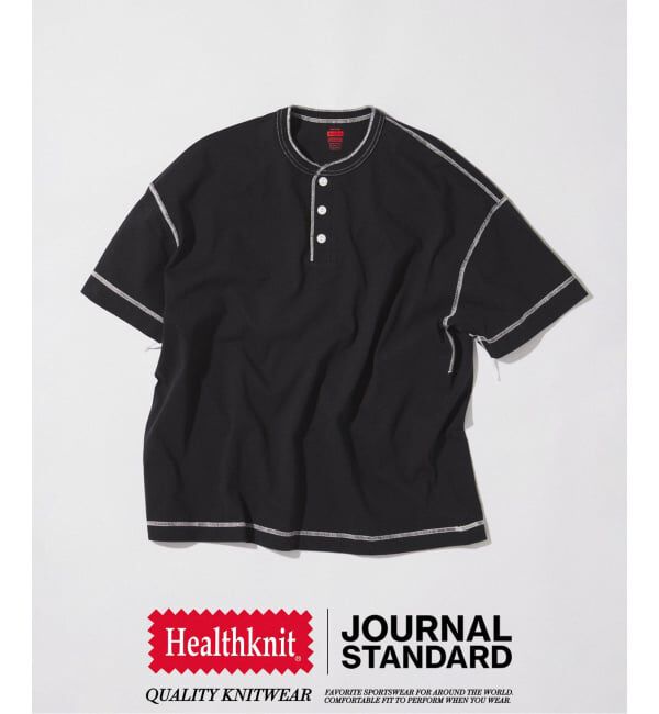 JOURNAL STANDARD「《予約》Healthknit / ヘルスニット 別注 ヘンリーネックTシャツ」|Tシャツ・カットソー|
