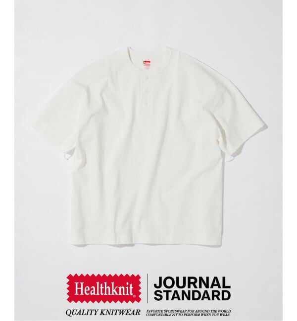 JOURNAL STANDARD「《予約》Healthknit / ヘルスニット 別注 ヘンリーネックTシャツ」|Tシャツ・カットソー|