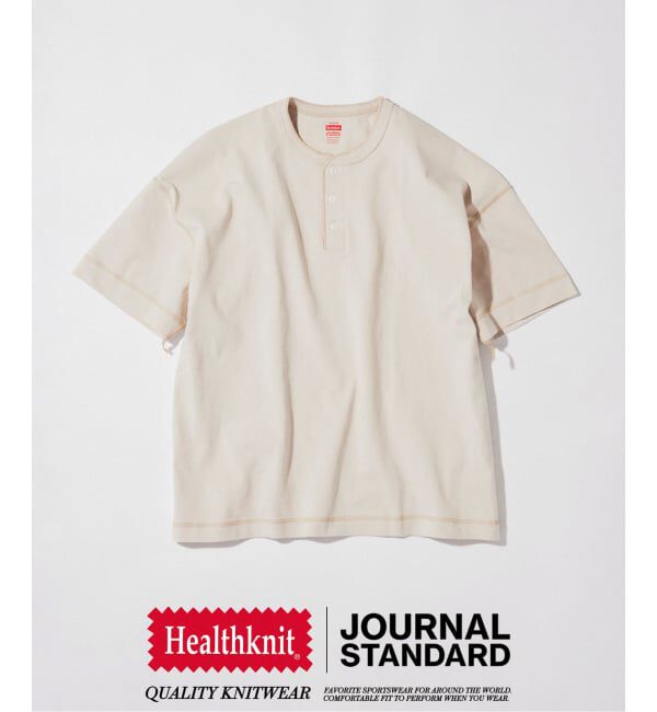 JOURNAL STANDARD「《予約》Healthknit / ヘルスニット 別注 ヘンリーネックTシャツ」|Tシャツ・カットソー|