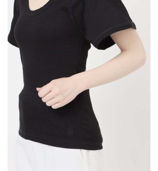 NOBLE「BY MALENE BIRGER/バイマレーネビルガー リブUネックTEE」|Tシャツ・カットソー|