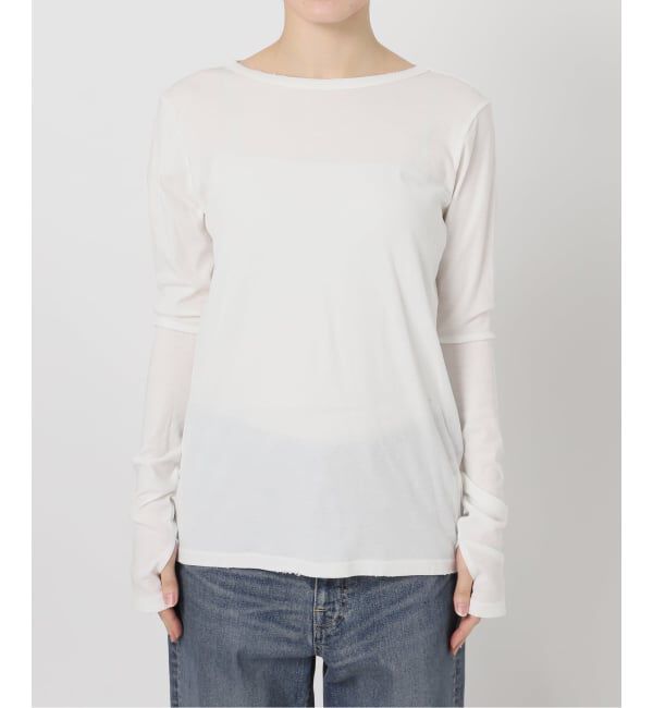 FRAMeWORK「コットンフライスダメージL/Tee」|Tシャツ・カットソー|