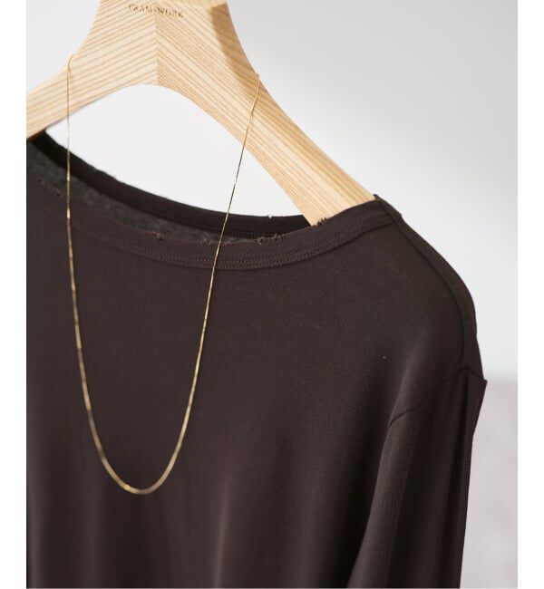 FRAMeWORK「コットンフライスダメージL/Tee」|Tシャツ・カットソー|カーキ