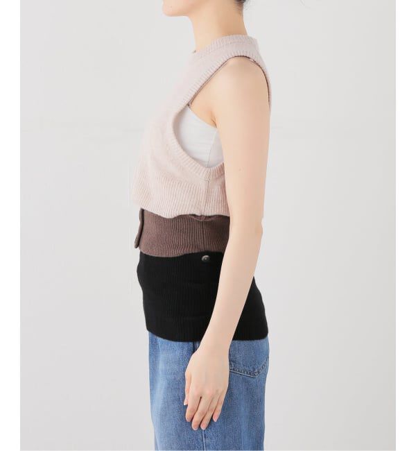 FRAMeWORK「KAYLE/ケイル　WOOL VEST WAIST WARMER SET」|ニット・セーター|