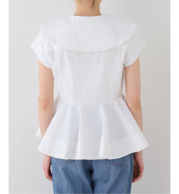 U by SPICK&SPAN「GANNI / ガニー Stretch Cotton Peter Pan Collar Sh」|シャツ・ブラウス|