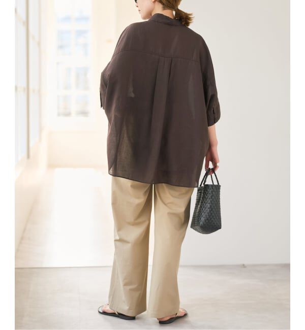 Spick and Span「《予約》ラミーブレンドドルマンスリーブシャツ」|シャツ・ブラウス|