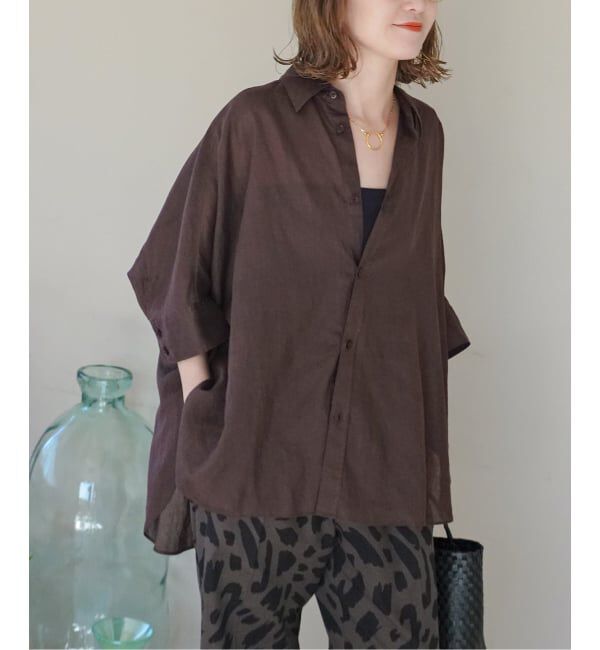 Spick and Span「《予約》ラミーブレンドドルマンスリーブシャツ」|シャツ・ブラウス|