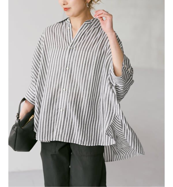 Spick and Span「《予約》ラミーブレンドドルマンスリーブシャツ」|シャツ・ブラウス|