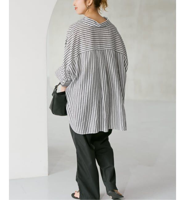 Spick and Span「《予約》ラミーブレンドドルマンスリーブシャツ」|シャツ・ブラウス|