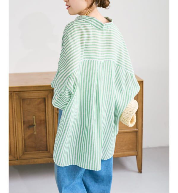 Spick and Span「《予約》ラミーブレンドドルマンスリーブシャツ」|シャツ・ブラウス|